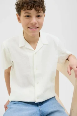 Jack & Jones Junior Skjorte jorLuke Crinkle Shirt SS Jnr^Børn Skjorter