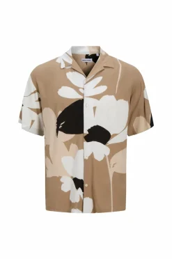 Jack & Jones Junior Skjorte jjJeff Monochrome Resort Shirt SS J^Børn Skjorter