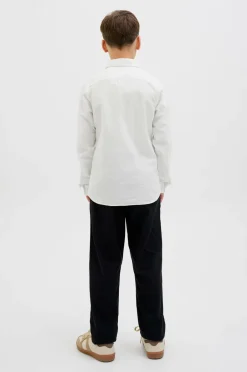 Discount Junior Skjorte jjeBreeze Linen Blend Shirt LS SN J Børn Skjorter