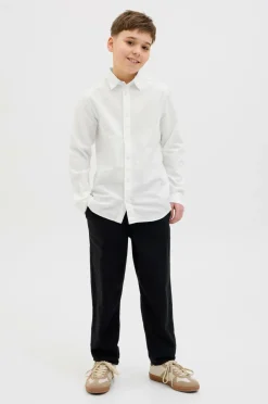 Discount Junior Skjorte jjeBreeze Linen Blend Shirt LS SN J Børn Skjorter