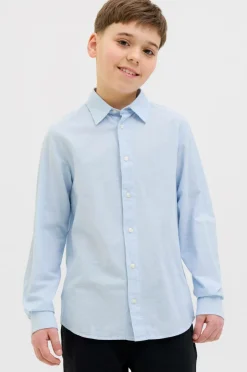 Jack & Jones Junior Skjorte jjeBreeze Linen Blend Shirt LS SN J^Børn Skjorter