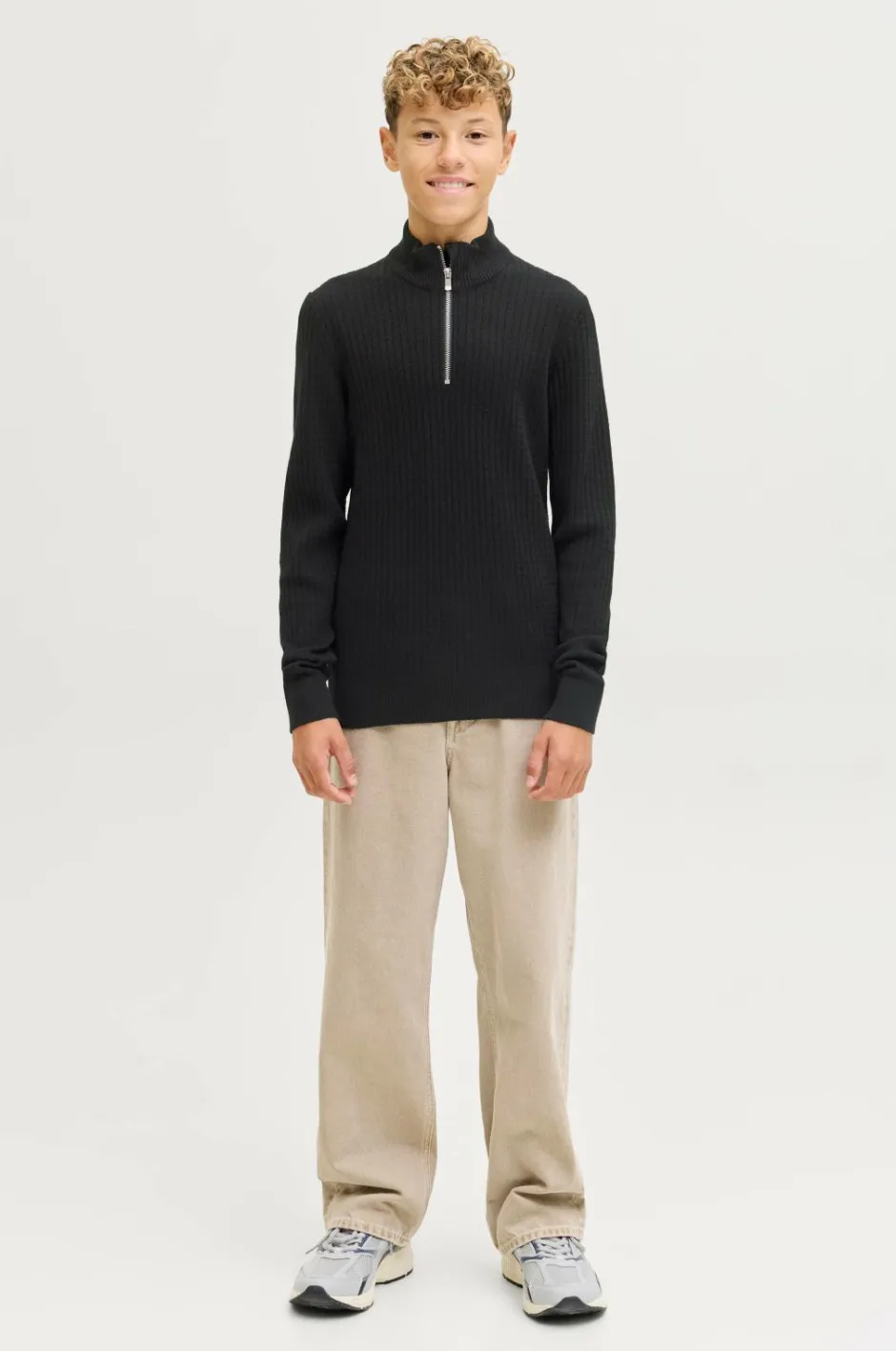 Jack & Jones Junior Turtleneck trøje jprBlubarkley Knit Half Zip Jnr^Børn Trøjer & Cardigans