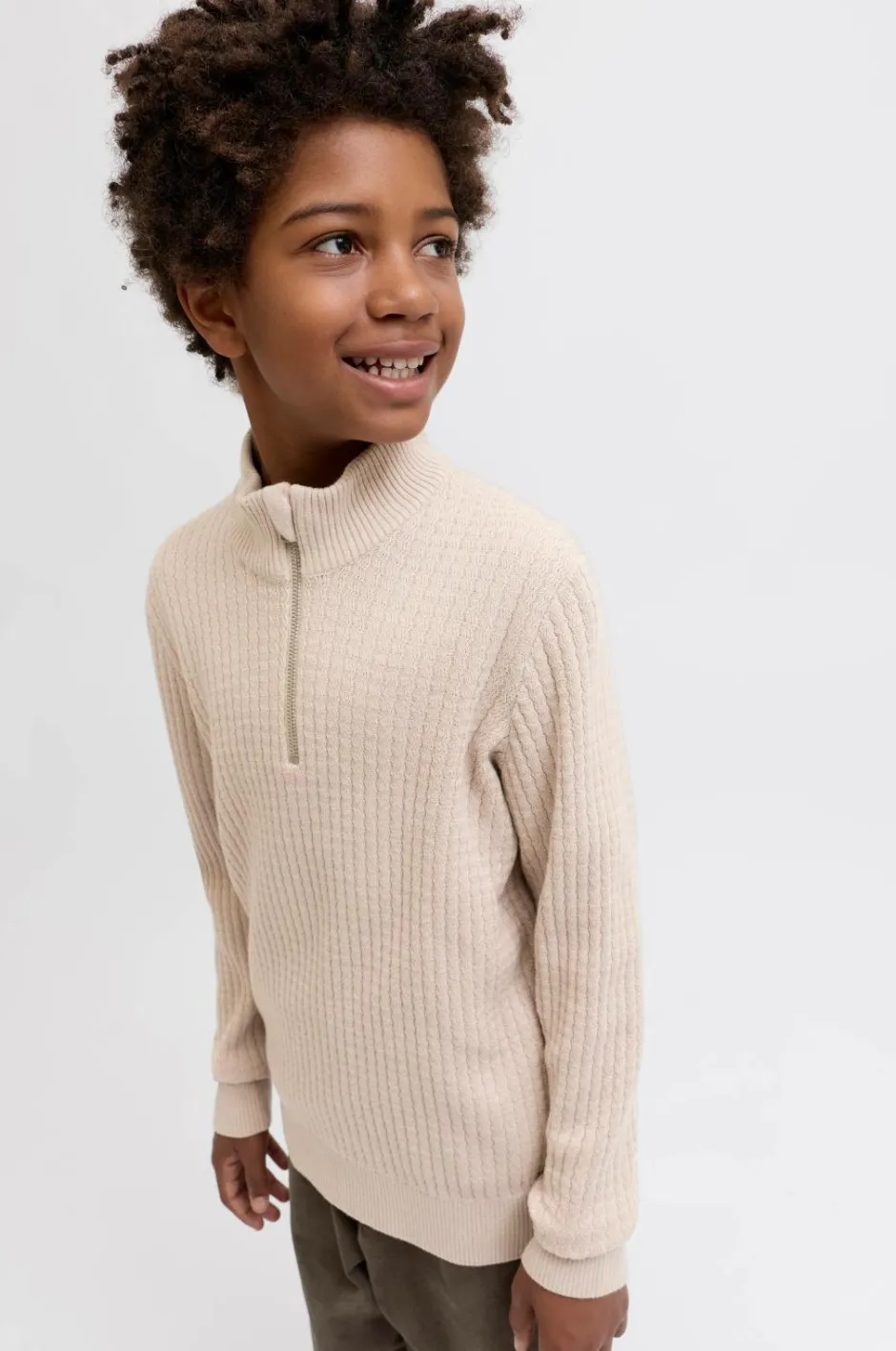 Jack & Jones Junior Turtleneck trøje jprBlubarkley Knit Half Zip Jnr^Børn Trøjer & Cardigans