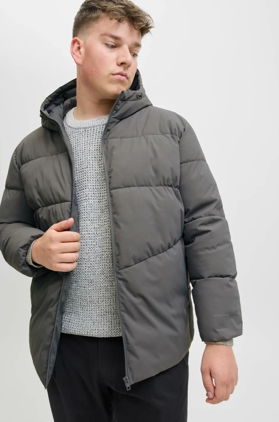 Jack & Jones Plus Pufferjakke jjGlobal Puffer Jacket Pls^ Jakker & Frakker