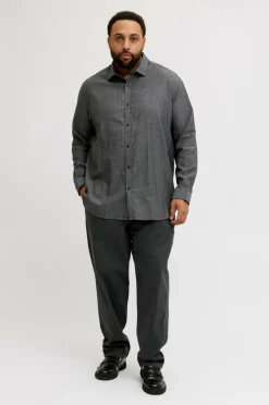 Jack & Jones Plus Skjorte jprBlaparker Melange L/S Shirt BF P^ Skjorter