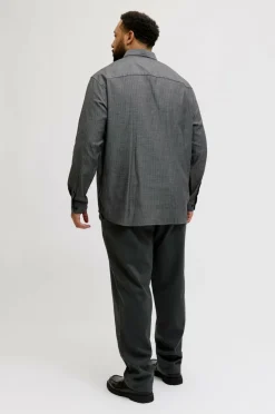 Jack & Jones Plus Skjorte jprBlaparker Melange L/S Shirt BF P^ Skjorter