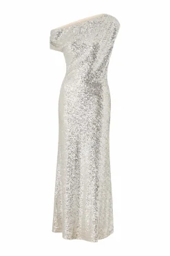 Joelle Draperet maxi kjole med pailleter^Dame Kjoler