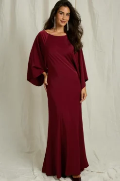 Joelle Maxi kjole i satin^Dame Kjoler