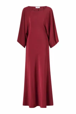 Joelle Maxi kjole i satin^Dame Kjoler
