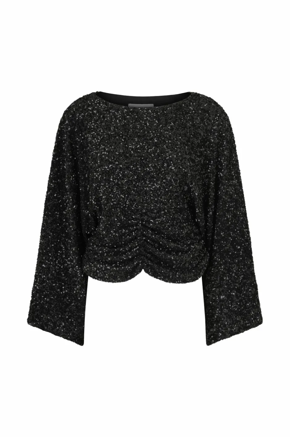 Best Paillet top med brede ærmer Dame Toppe & Tank-Toppe