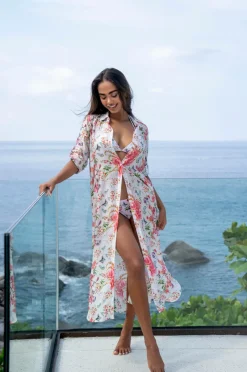 KAANDA Beach life Strandkjole shirt dress resort collection^Dame Strandtøj