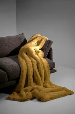 KARE Design Tæppe Mika Olive 150x200cm^ Tæpper & Plaider