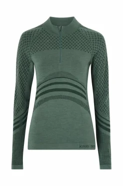 Clearance Termisk top Oline Half Zip Dame Skiundertøj|Skiundertøj