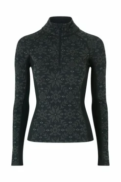 Clearance Termisk top Edith Half Zip Dame Skiundertøj|Skiundertøj
