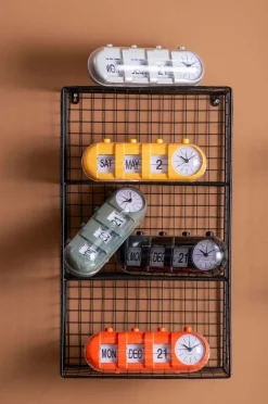 Karlsson Vækkeur Retro Tube Calendar Flip^ Vægure