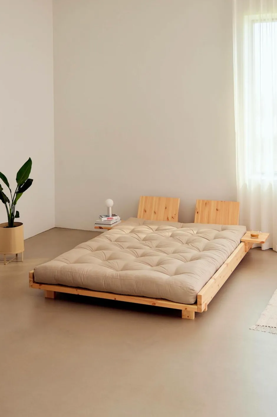 Outlet Social Bed W. 2 Pcs Back Rests And 2 Pcs Side Tables Senge & Madrasser
