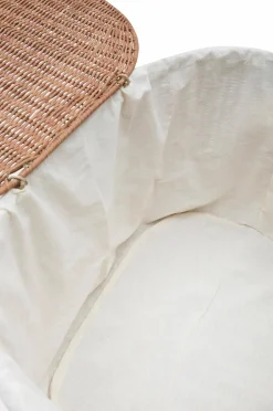 Kave Home Indali sæt med 2 rattan-kurve, Ø 50 cm / Ø 55 cm^ Kurve