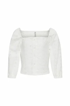 Clearance Bluse kogPilea 3/4 Emb Anglaise Shirt Børn Bluser