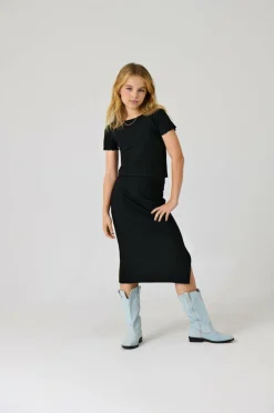 Outlet Nederdel kogNella Long Side Slit Skirt Jrs Børn Nederdele