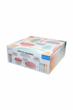 Bordservice Nora Macarons 16 dele Børn Barnevognstilbehør|Made & Trøste
