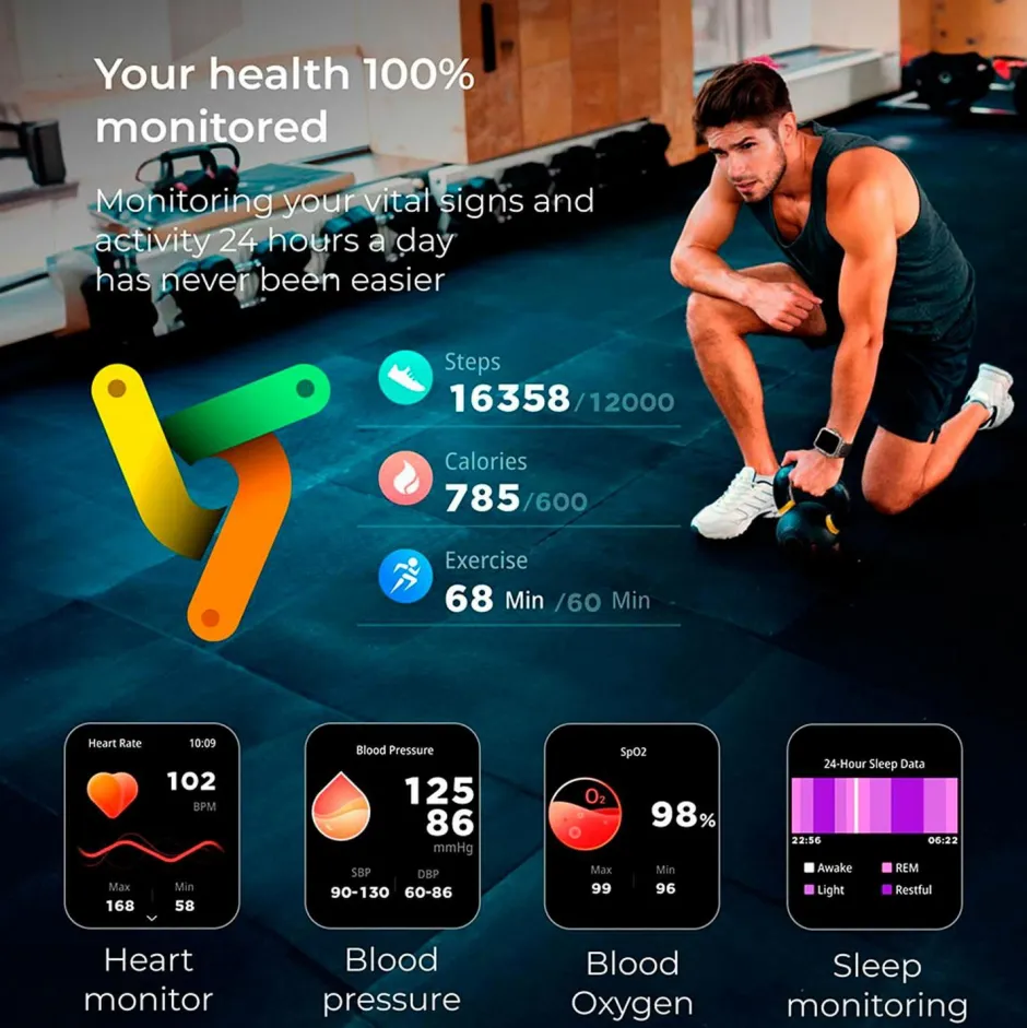 KSIX Smartwatch Hero Amoled^Dame Ure|Træningsredskaber & Udstyr