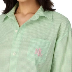 Lauren Ralph Lauren Pyjamasskjorte Lrl L/S Roll Tab His Sleepshirt^Dame Nattøj