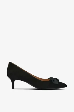 Lauren Ralph Lauren Pumps Kidsuede/grosgrain-adrienne Bow-pm-cto^Dame Højhælede Sko