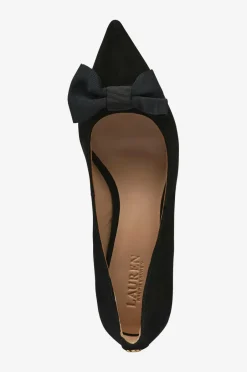 Lauren Ralph Lauren Pumps Kidsuede/grosgrain-adrienne Bow-pm-cto^Dame Højhælede Sko