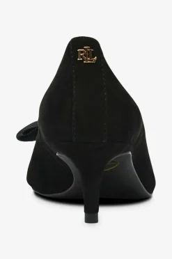 Lauren Ralph Lauren Pumps Kidsuede/grosgrain-adrienne Bow-pm-cto^Dame Højhælede Sko