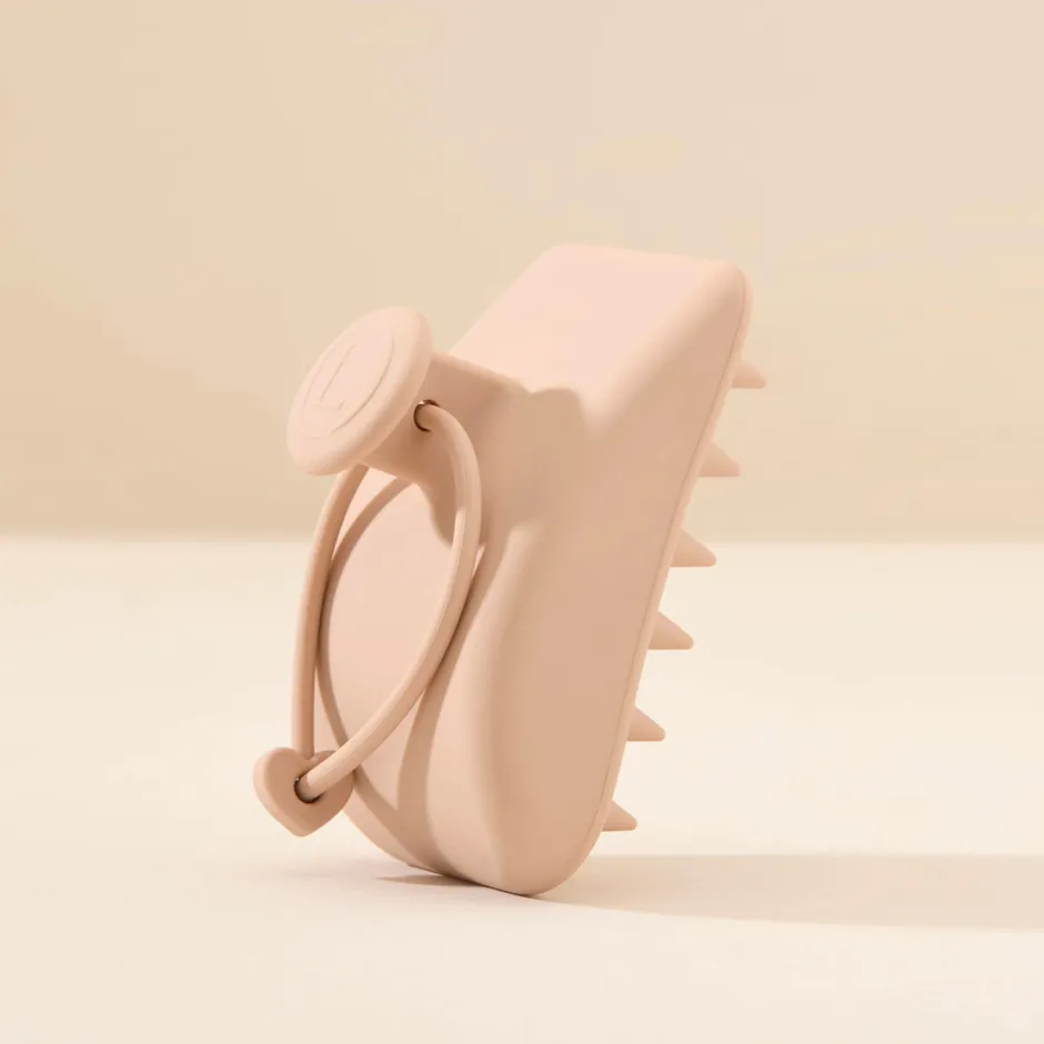 Outlet Hair Scalp Silicone Massager Blush Hårbørster