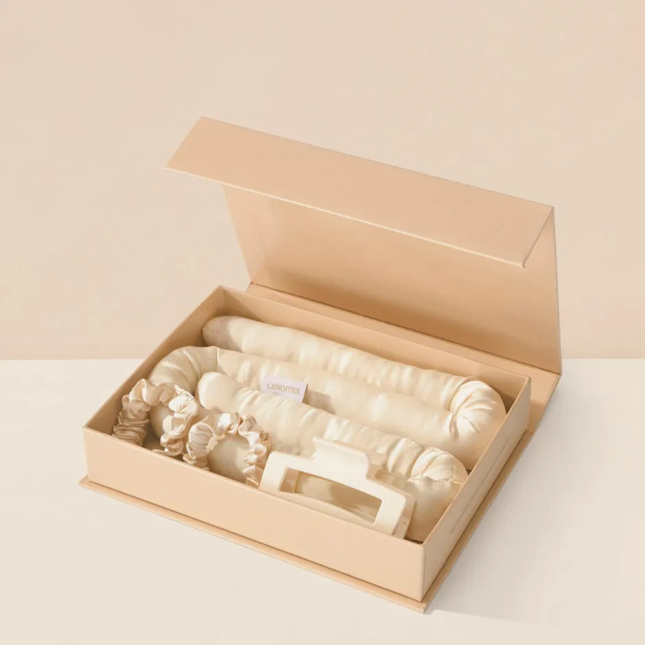 Lenoites Heatless Curls In Mulberry Silk Medium^ Styling