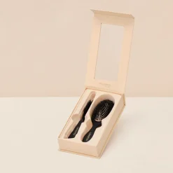 New Wild Boar Hair Brush With Cleaning Tool Hårbørster