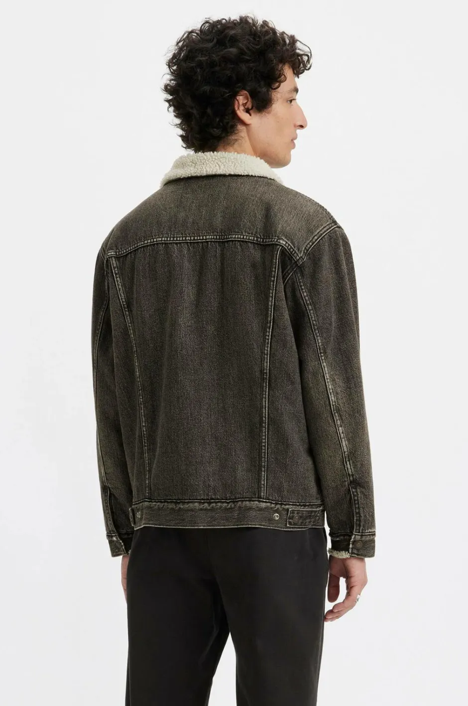 Discount Fløjlsjakke Relaxed Fit Sherpa Trkr Jakker & Frakker