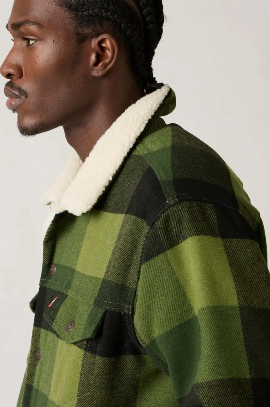 Outlet Jakke Relaxed Fit Plaid TR Jakker & Frakker