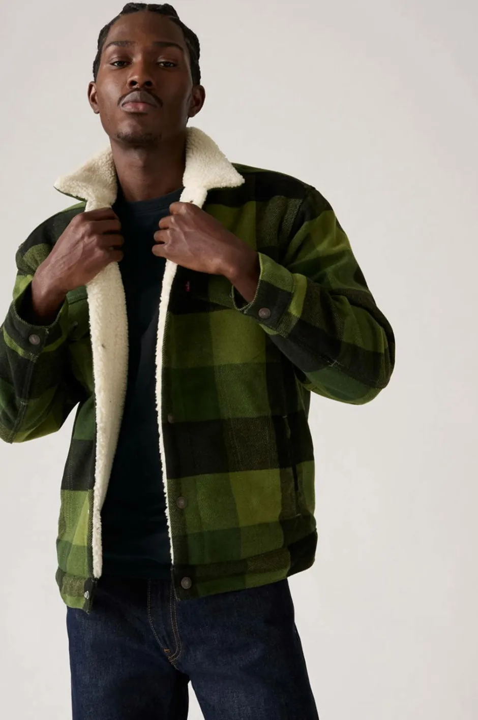Outlet Jakke Relaxed Fit Plaid TR Jakker & Frakker