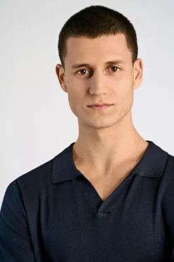 Outlet Poloshirt Ecovero S/s V-neck Polo Poloshirts