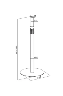 LogiLink Gulvstativ Sonos Era 100 / Era 300 682-1068 mm^ Tv, Lyd & Det Smarte Hjem