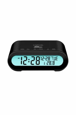 LogiLink Urradio med temperatur/luftfugtighed - USB-C/batteristrøm^ Tv, Lyd & Det Smarte Hjem