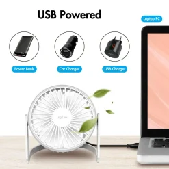LogiLink USB Bordventilator ø 12,7 cm^ Husholdningselektronik