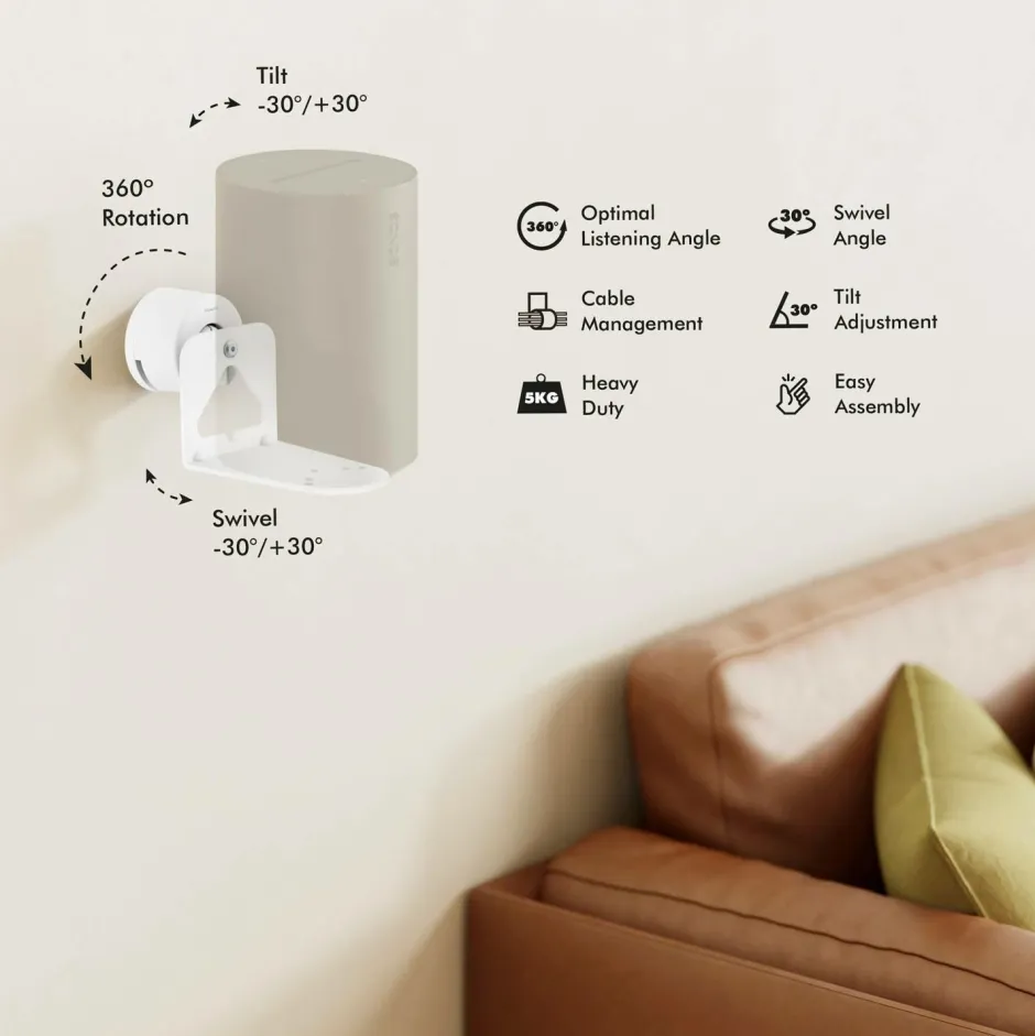 LogiLink Vægbeslag Sonos Era 100 / Era 300^ Tv, Lyd & Det Smarte Hjem