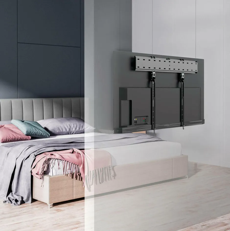 LogiLink Vægbeslag TV 43-80" Fast. Ultra slim 18 mm^ Tv, Lyd & Det Smarte Hjem