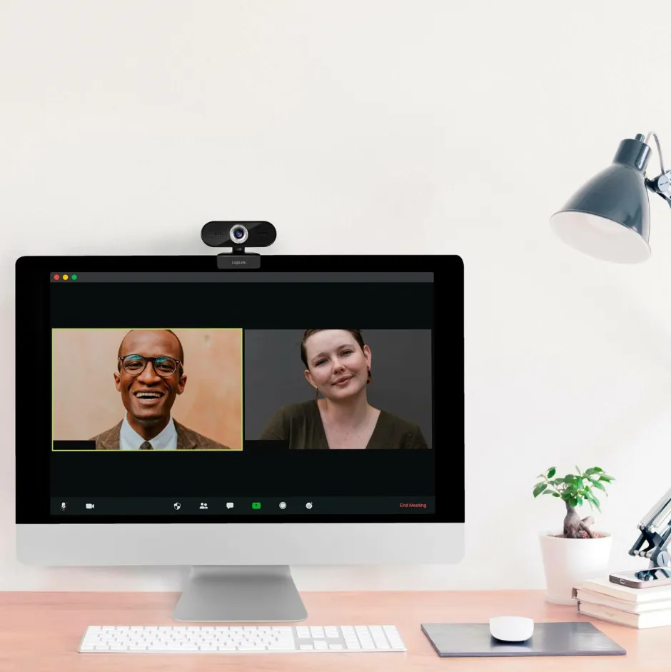 LogiLink Webkamera HD 1080p med indbygget mikrofon^ Computertilbehør