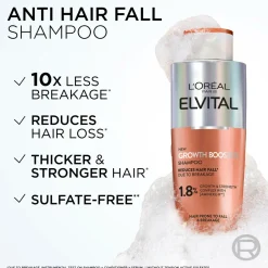 Online Elvital Growth Booster Shampoo Against Hair Loss 200 Ml Hårpleje