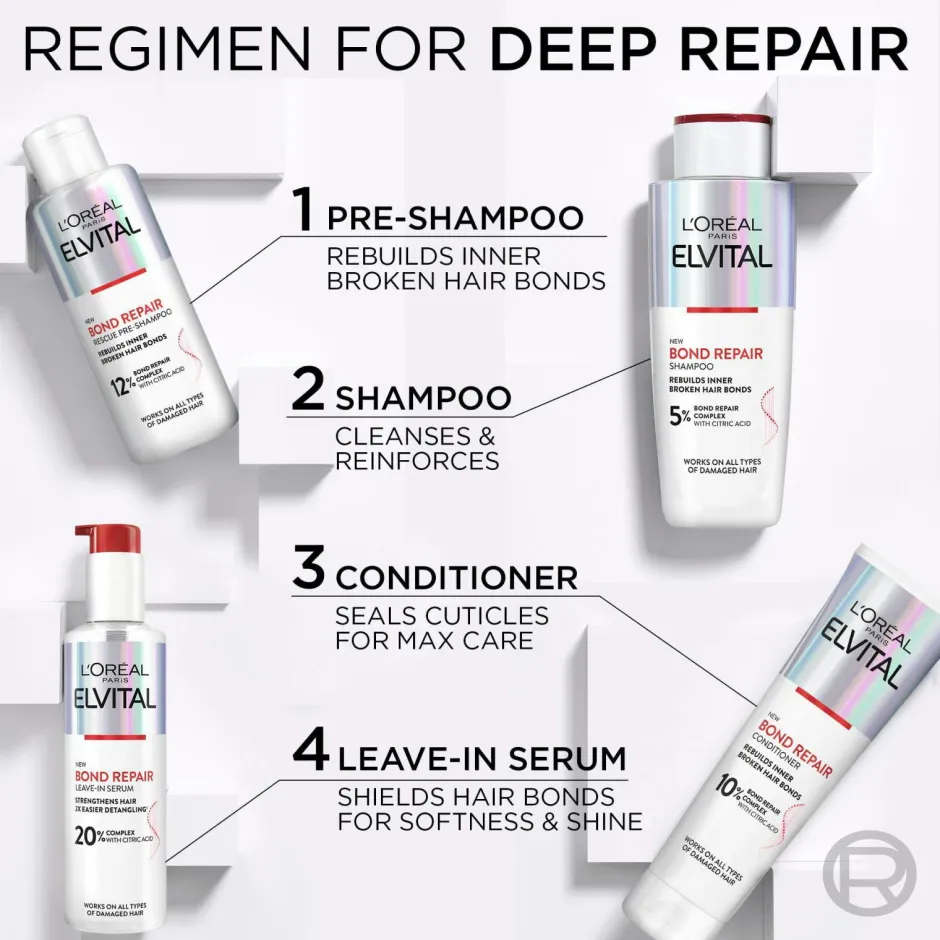 Discount Elvital Bond Repair Leave-In Serum For Damaged Hair 150 Ml Hårpleje