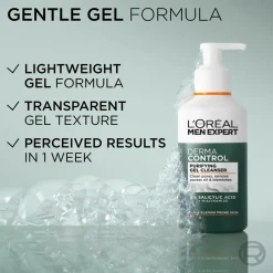 Men Expert Derma Control Purifying Gel Cleanser For Sensitive Skin 260 Ml Ansigtspleje|Ansigtspleje