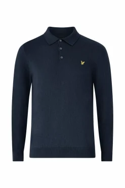 Lyle & Scott Polotrøje Cotton Merino Long Sleeve Knitted Polo^ Trøjer