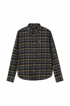 Lyle & Scott Skjorte Brushed Flannel Tartan Shirt^Børn Skjorter