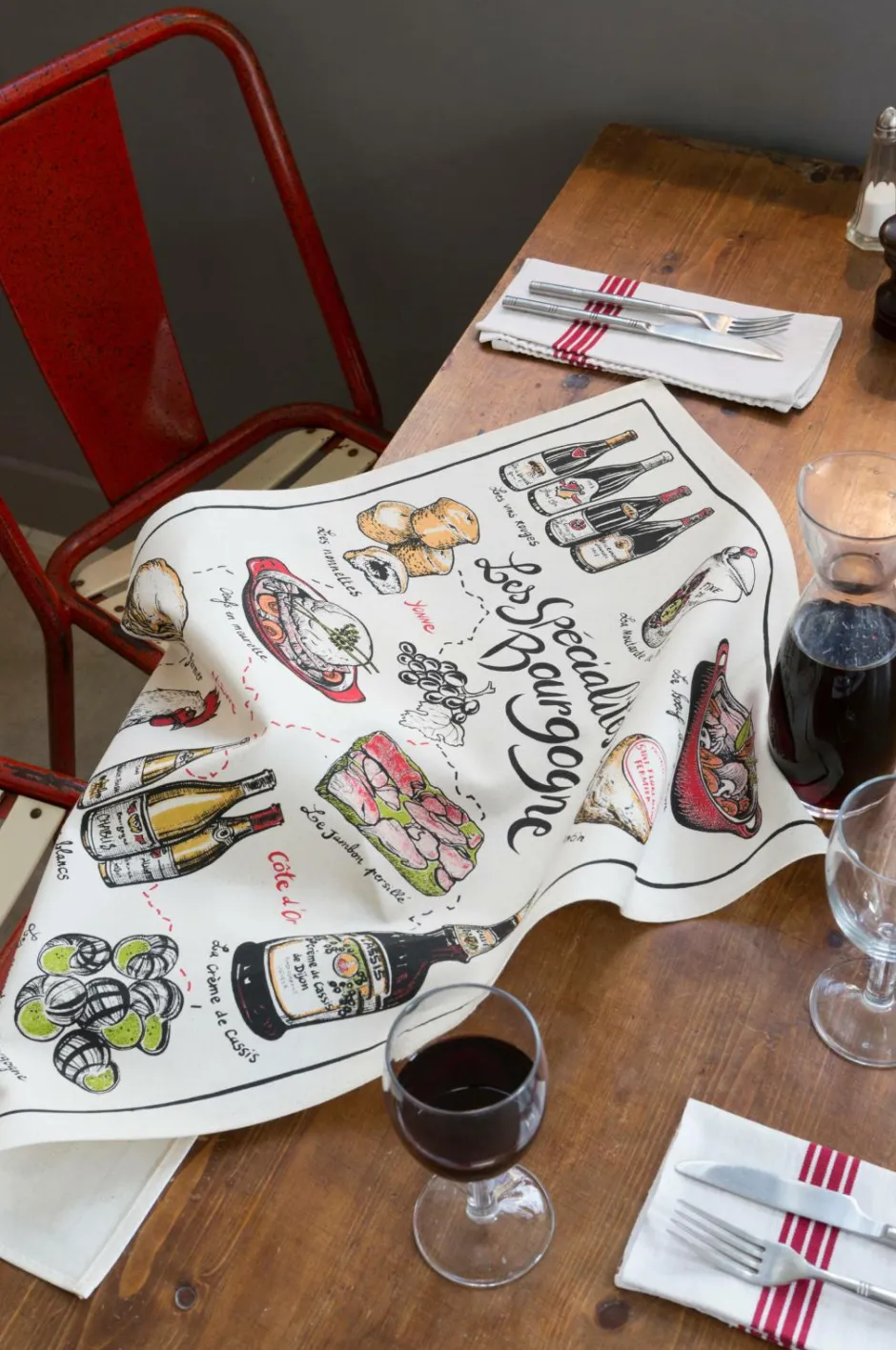 New Køkkenhåndklæde Specialites De Bourgogne 48 X 72 Køkkentekstiler