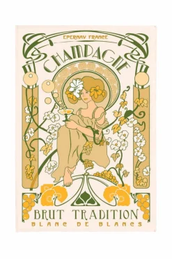 Best Køkkenhåndklæde Champagne Art Deco 48 X 72 Køkkentekstiler