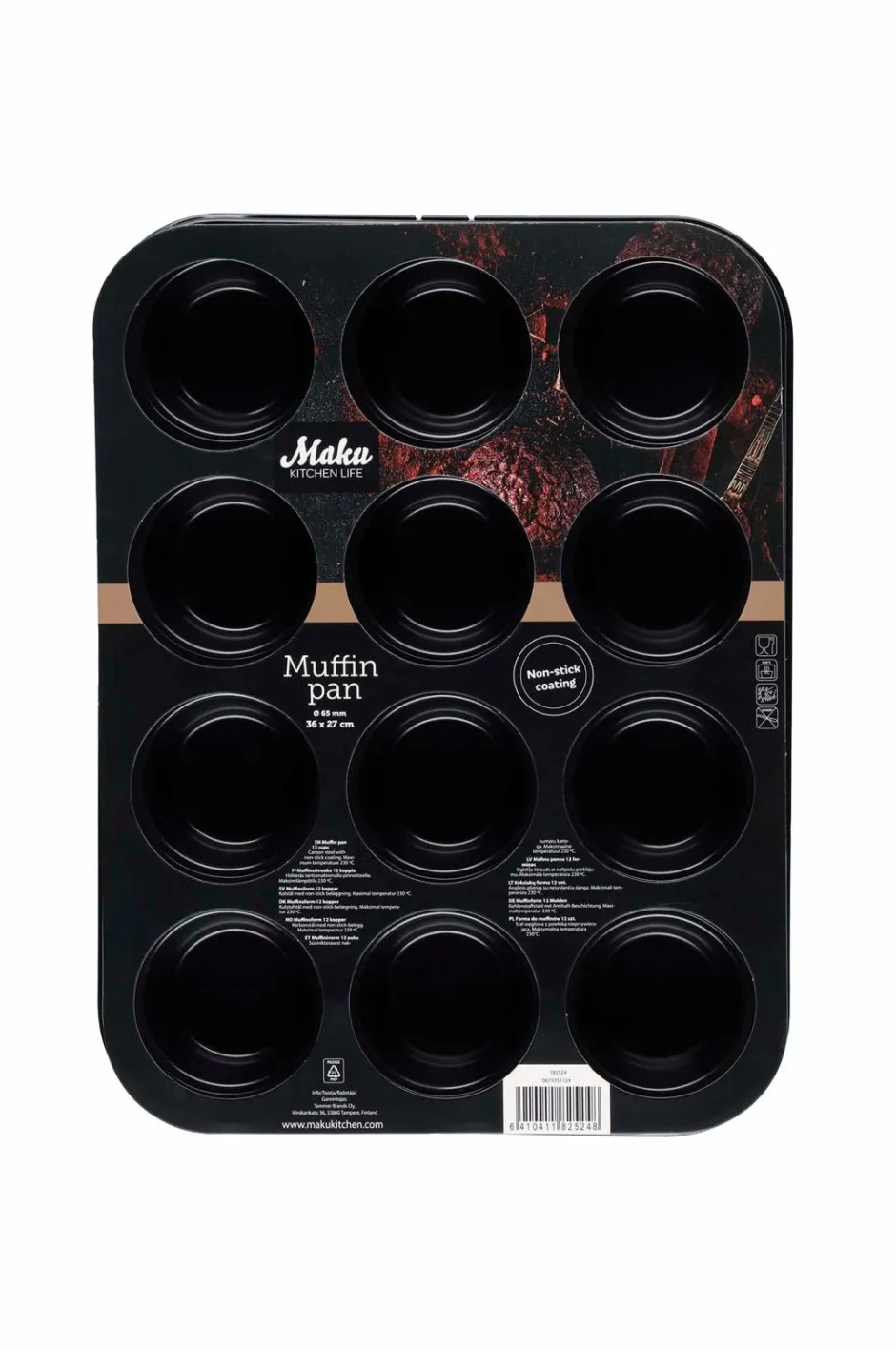 Maku Kitchen Life Muffinsform 36 x 27 cm^ Bagetilbehør & Bageredskaber